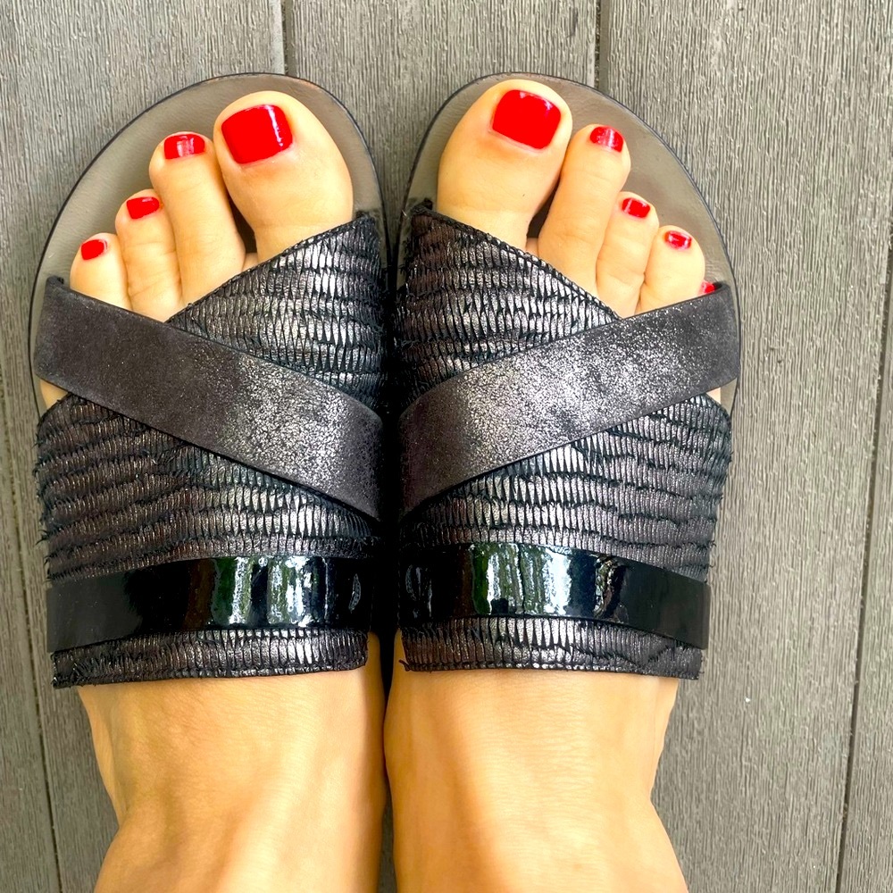 Paul Green Leather Sandals - Picture 2 of 7